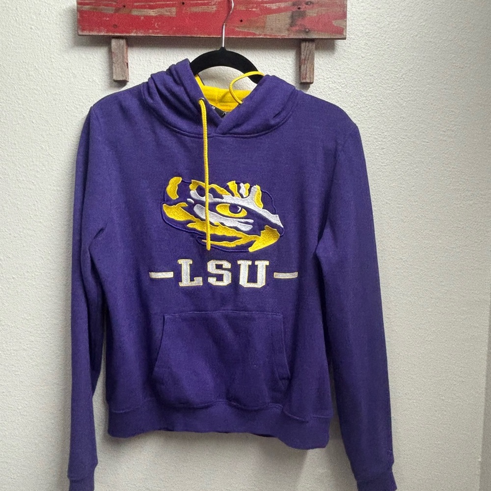 Colosseum Purple‎ and Yellow LSU Sweatshirt